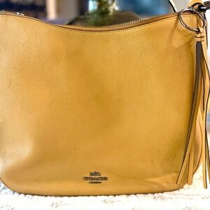 Coach Gold Leather Shoulder Bag
